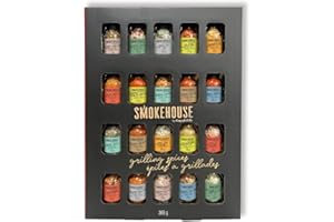 Smokehouse by Thoughtfully, Gourmet Ultimate Grilling Spice Set, Grill Seasonings and Rubs Gift Set, Flavors Include Chili Ga