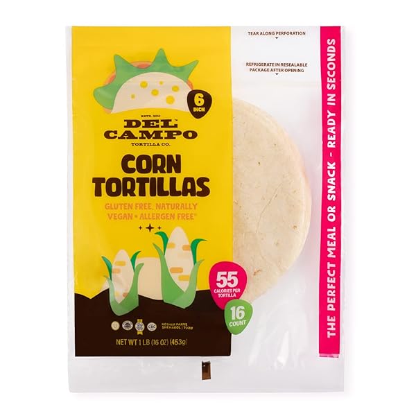 DEL CAMPO SOFT CORN TORTILLAS – 6 INCH...