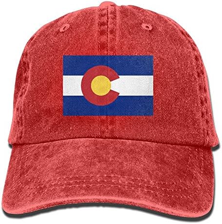 Colorado Flag Washed Unisex Adjustable Baseball Cap Dad Hat