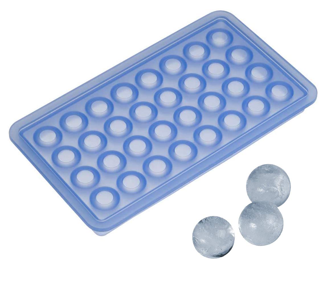 Lurch 1-Piece 2 cm Ice Cube Tray Balls, Blue