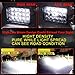 (4pcs) Dot Approved 4x6 inch LED Headlights Rectangular Replacement H4651 H4652 H4656 H4666 H6545 for Peterbil Kenworth Freightinger Probe Oldsmobile Cutlass