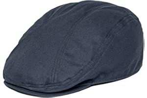 BOTVELA Men Cotton Twill Newsboy Flat Ivy Driving Hat Fitted Cap