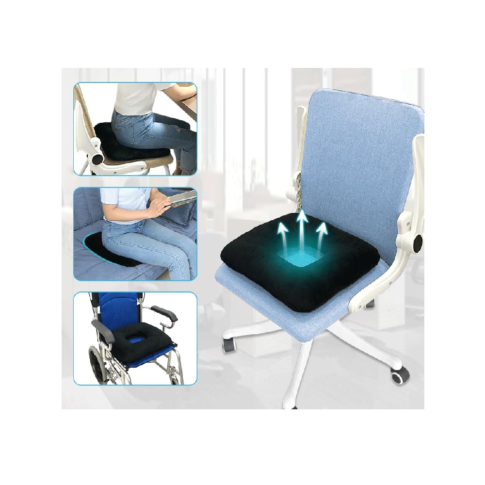 Photo 1 of AOSSA Hemorrhoid Cushion Donut Seat Pillow for Sciatica, Postpartum, Back Pain Relief – Orthopedic Doughnut Seat Cushion for Sitting, Sleeping, Pressure Sores & Medical Recovery