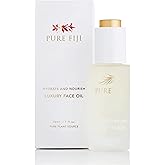PURE FIJI Hydrate & Nourish Luxury Face Oil Face Moisturizer for Women, Skin Brightening Serum - Anti Aging, Reduce Wrinkles & Dark Spots, Coconut Oil For Face Organic, 1 Fl.Oz