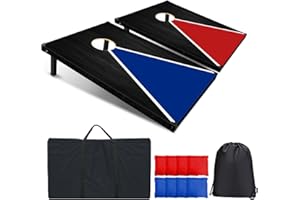 Corn Holes Outdoor Game Set: 3X2 Corn Holes Sets with Carrying Bags & 8 Bean Bags Cornhole Boards Bean Toss Games for Adults 