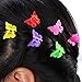 100 Pieces Butterfly Hair Clips Claw Barrettes, Assorted Color Mini Jaw Clip Hairpin Hair Accessories for Women