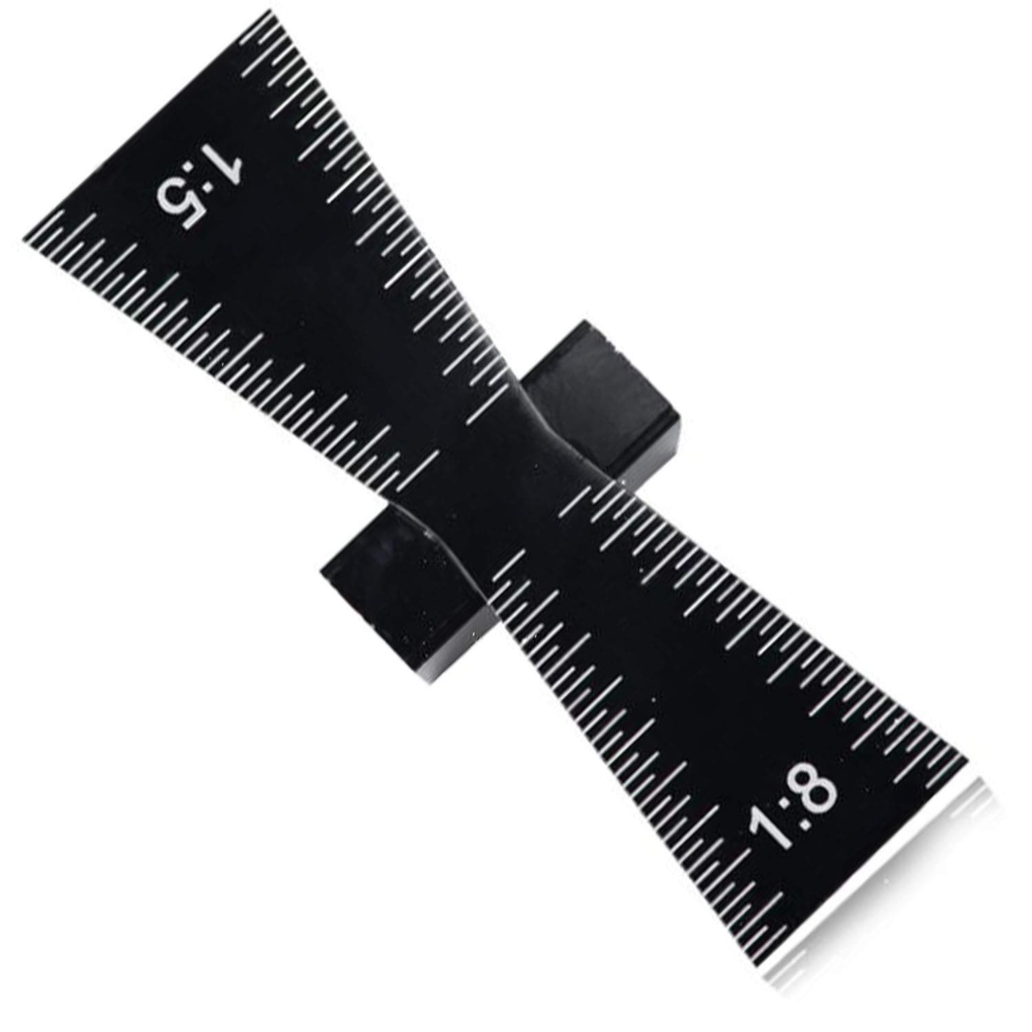 Swallow Tail Dovetail Marker Hand Cut Wood Joints Gauge Dovetail Guide Tool with Scale Dovetail Template Size 1: 5 and 1: 8 for Woodworking