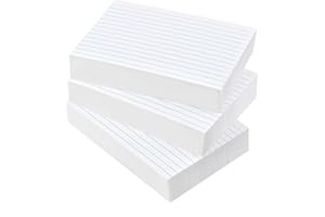 300 PCS Index Cards 4x6 Ruled - Goefun White Lined Note Cards 4 x 6 Flashcards for Studying, Note Taking and To Do List