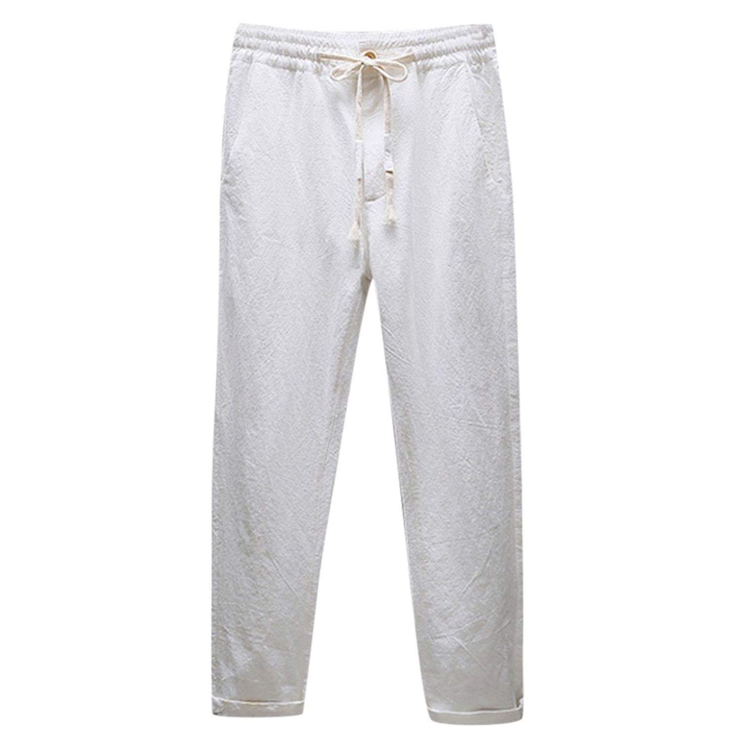 Men Linen Pants New Summer Leisure Cotton And Hemp Nine Cent