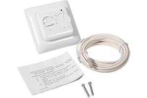 Comfort Safety Heating Thermostat, Energy Saving Thermostat, Mechanical Manual Heating for Living Room Home Office Villa