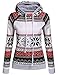 Etuoji Women's Casual Long Sleeve Christmas Snowflake Pullover Hoodie Sweatshirt