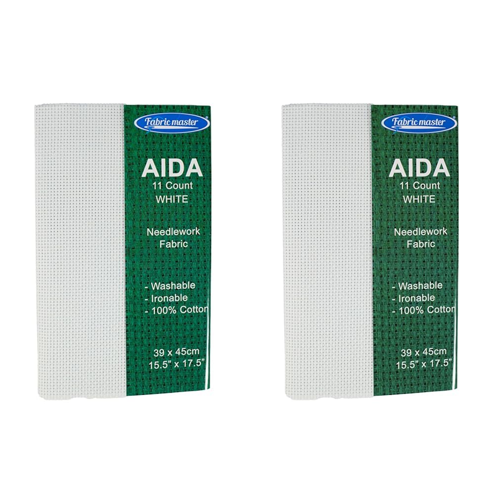 Mouldmaster Aida 11 Count White 39x45cm (Pack of 2)