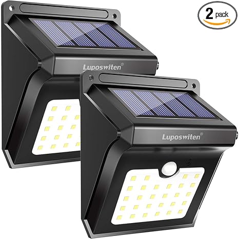 Amazon Com Luposwiten Solar Lights Outdoor 28 Leds Motion Sensor