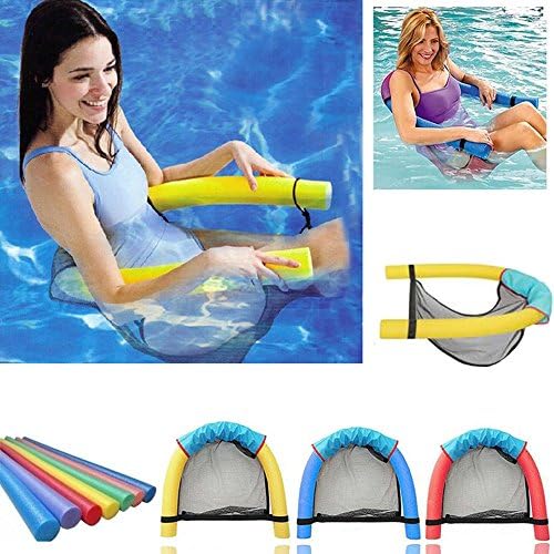 Yukey 2018 New Novelty Bright Color Pool Floating Chair Swimming Pool Seats Amazing Floating Bed Chair Pool Noodle Chair Wholesale (blue)