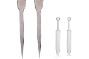 4pcs Cake Decorating Tool Kit, Stainless Steel Sprinkle Grabber Tool and Shovel Tweezers Set, Sprinkles Pick Up Pen and Cooki
