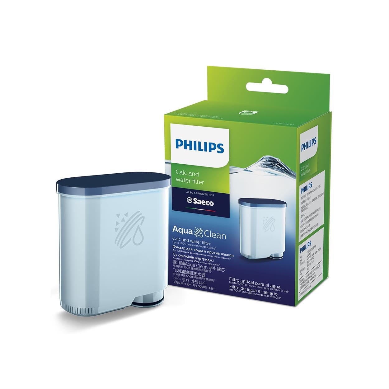 Photo 1 of Philips Kitchen Appliances Philips AquaClean Original Calc and Water Filter, No Descaling up to 5,000 cups, Reduces Formation of Limescale, 1 AquaClean Filter, (CA6903/10)