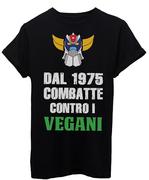 title=T-Shirt GOLDRAKE CONTRO I VEGANI- DIVERTENTE- by iMage