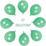 SHATCHI Green Balloons 10 Pack 12 Inch Thick Latex Biodegradable view 2