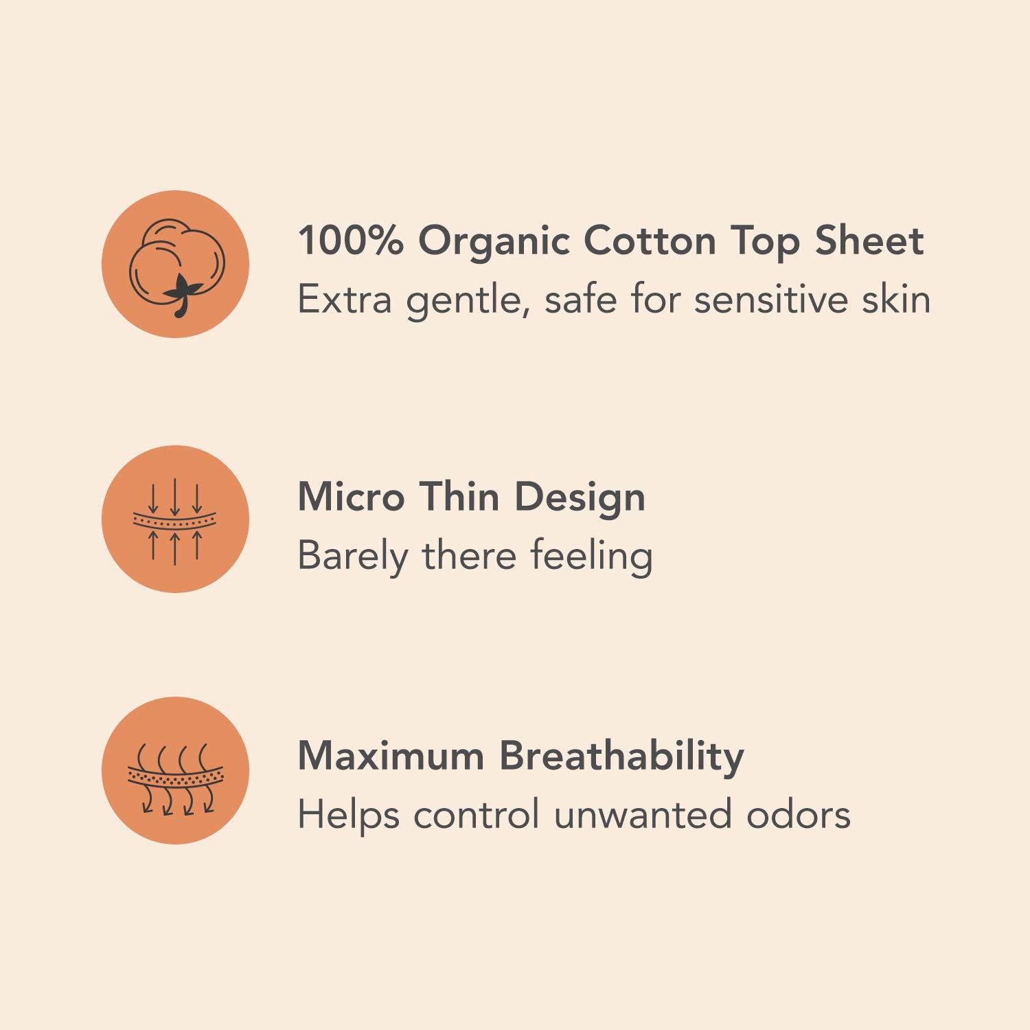 Rael Organic Cotton Panty Liners - Everyday Freshness, Daily Panty Liners, Chlorine Free, Unscented (Micro Thin,140 Count): Health & Personal Care