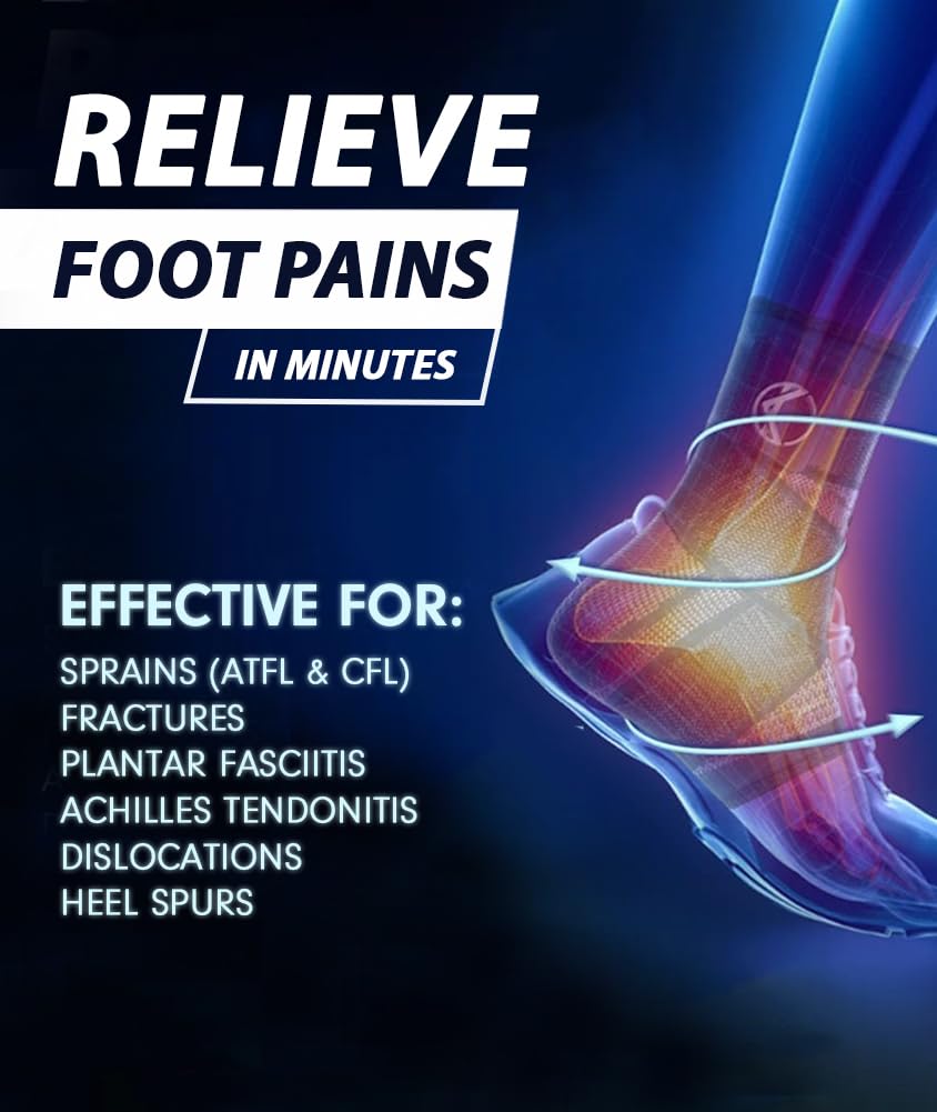 Plantar Fasciitis Sleeve - Plantar Fasciitis Relief, Plantar Fasciitis Socks, Ankle Compression Sleeve, Ankle Support for Women, Plantar Fasciitis Brace, Ankle Sleeve, Ankle Support Men