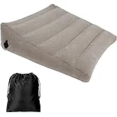 Inflatable Wedge Pillow, Portable Travel Pillows for Sleeping with Storage Bag, Adjustable Triangle Pillow Suitable for Acid 