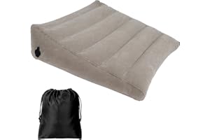 Inflatable Wedge Pillow, Portable Travel Pillows for Sleeping with Storage Bag, Adjustable Triangle Pillow Suitable for Acid 