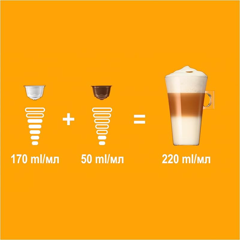 NESCAFÉ Dolce Gusto Latte Macchiato - Cápsulas de Café, 48 Cápsulas (3 x 16) - Original para Cafeteiras Dolce Gusto