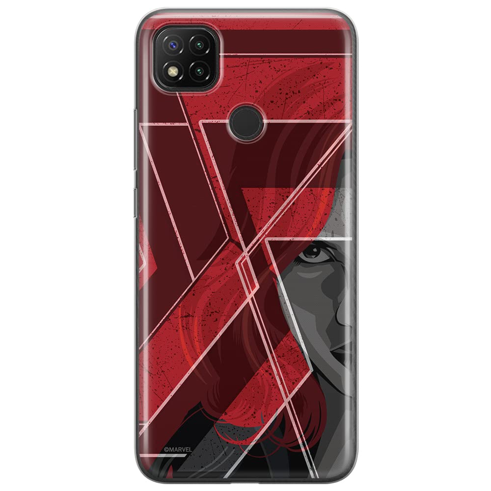 ERT GROUP mobile phone case for Xiaomi REDMI 9C original and officially Licensed Marvel pattern Black Widow 002 optimally adapted to the shape of the mobile phone, case made of TPU