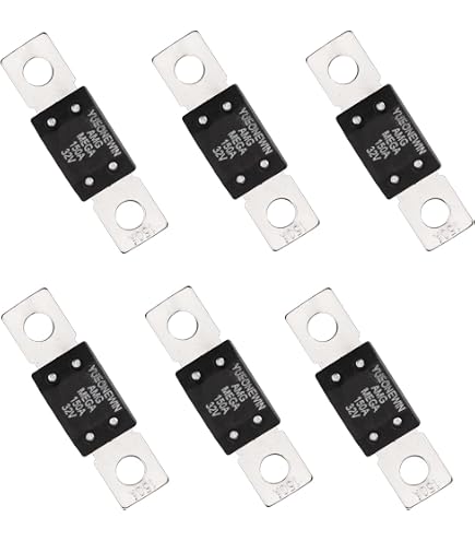 Fusible à Vis Haute Intensité 150A 58V CC – Lot De 3 – Alliage Cuivre, Dissipateur Thermique – Pour Voiture, Camping-car, Onduleur