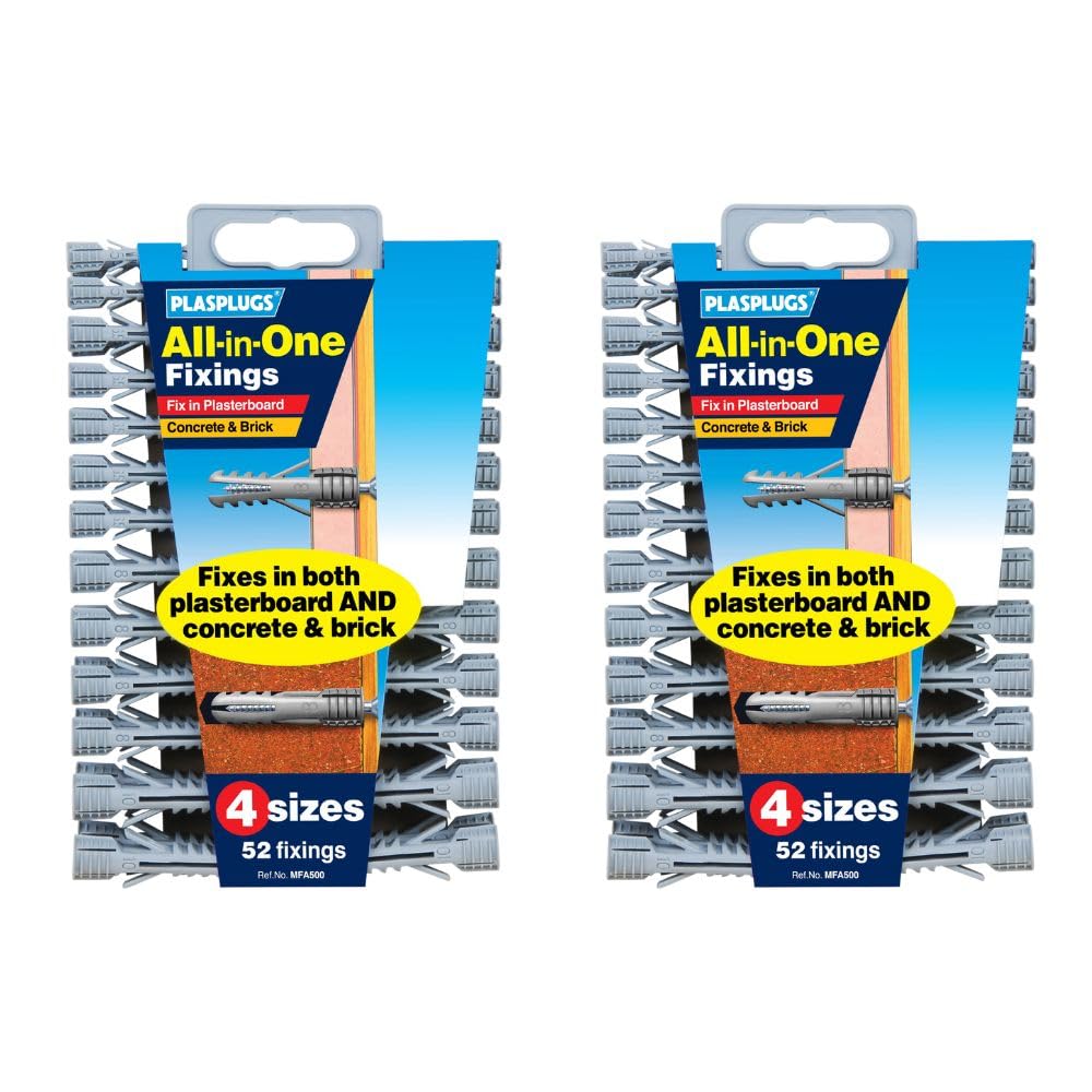 Plasplug 2 X MFA500 All-in-One Plugs includes Clip of 52