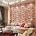 QIHANG Red Brick Wall Modern Wallpaper Textured Bricks PVC Wallpaper 0.53m x 10m=5.3㎡