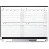 Quartet Dry Erase Calendar Board, Magnetic Whiteboard Planner, 4' x 3', 4 Months, Total Erase Surface, Prestige 2 (4MCP43P2)