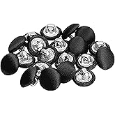 20 Pcs Satin Covered Metal Shank Buttons Cloth Buttons for Wedding Dress Tuxedo Suits