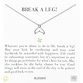 MUSTHAVE Whale Tail Necklace for Women, 18K Gold Plated Dainty Minimalist Pendant, Simple Lucky Charm Jewelry Gift, Ocean-Inspired Design, Message Card, Lucky Pendant, 16+2" Extender (White Gold)