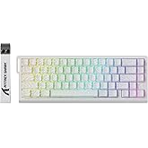 ATTACK SHARK X68 HE Rapid Trigger Mechanical Gaming Keyboard 60% Wired with Adjustable Actuation,Hall Effect Magnetic Switch,8KHz Polling Rate,RGB Backlit,Top Mount,Side Printed Keycap(White Contour)