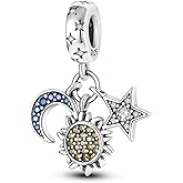 MULA 925 Sterling Silver Charms for Bracelets and Necklaces Lipstick and Bag Dangle Pendants Tower Camera Beads Jewelry Charms for Women