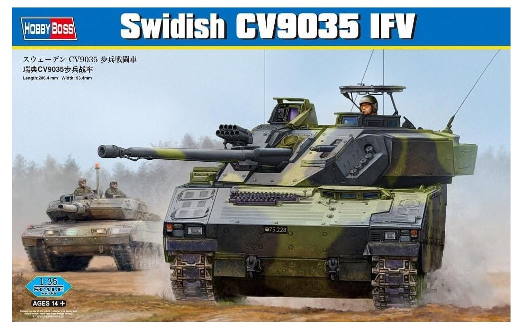 Hobbyboss 1:35 Scale Swedish CV9035 IFV Model Kit (Grey)