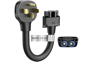 Otytkgo for Tesla NEMA 14-50 Adapter, 250V 32 Amp NEMA 14-50 Adapter for Tesla Gen 2, Heavy-Duty 17.5mm Cable,11 Inch in Length Fast Charging for Tesla Model S 3 X Y - Safe and Durable Black