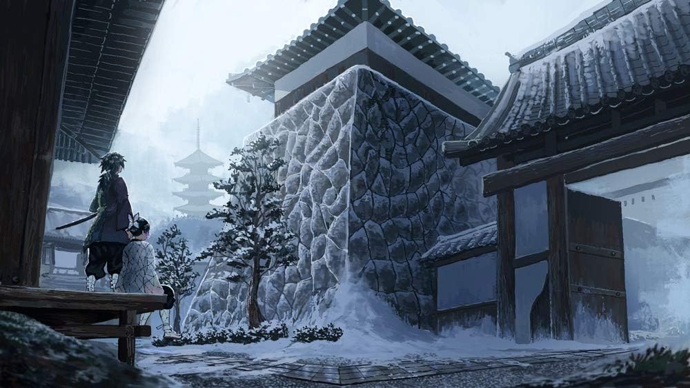 KaiWenLi Demon Slayer Series/Tomioka Giyuu and Kochou Shinobu to See The Snow Pattern/Anime Puzzle/Cartoon Puzzle Game/Adult Mosaic Decryption/Family Parent-Child Activities/Boring Unblock