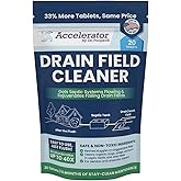 Dr. Pooper Septic Drain Field Cleaner Tablets &ndash; 20 Count, 10 Month Supply | Clears clogs, sludge and odor in septic tanks and drain fields. Aerobic and anaerobic systems. Just flush. Revive old systems