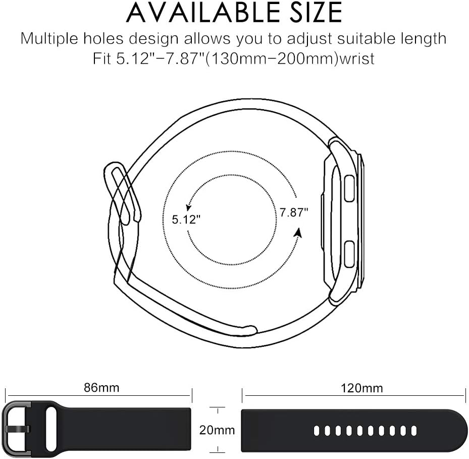 Syxinn Compatible with mm Galaxy Watch Active/Active2 40/44 - Image 4