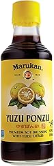 Marukan Ponzu Yuzu Soy Citrus Dressing (yellow label), 12 Ounce Glass Bottle (Pack of 1)