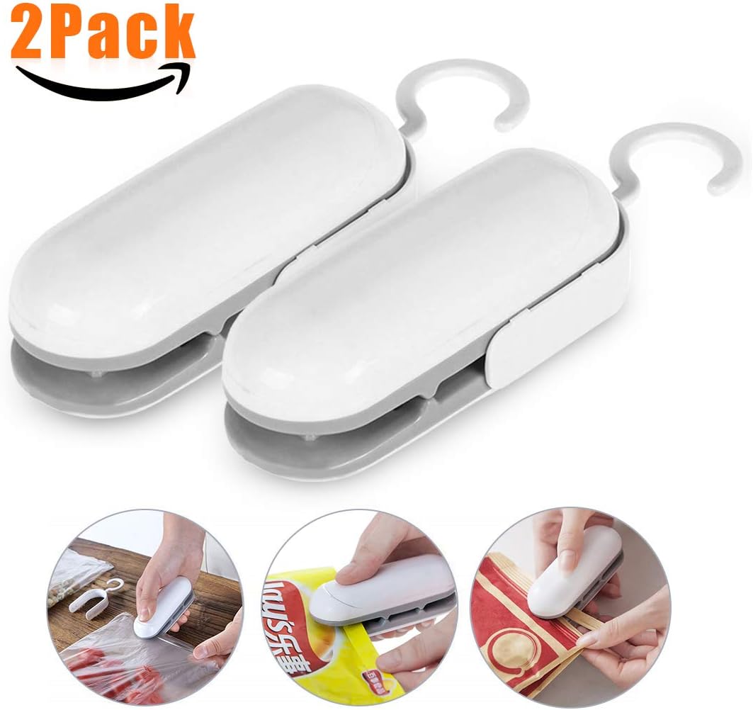 Mini Scellant De Sac, 2 En 1 Rechargeable, Machine à Sceller Les Sacs En Plastique, Machine à Sceller Les Sacs En Plastique Pour Le Stockage Des Aliments, Collation, Fruits, Biscuits Frais