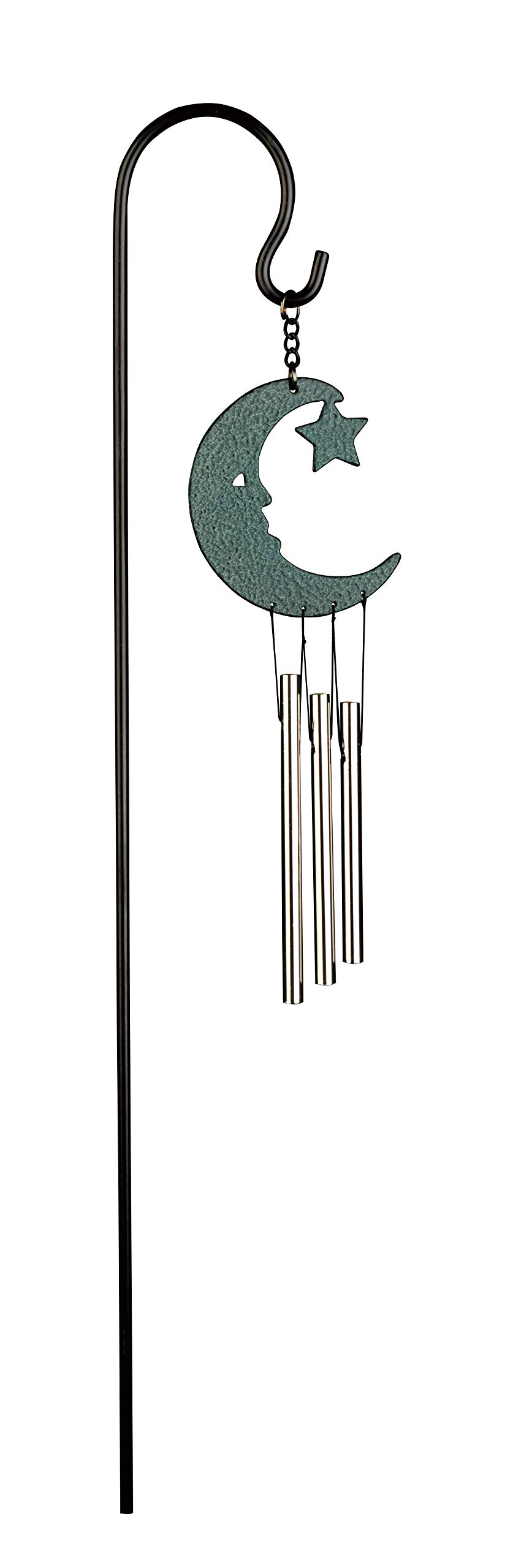 Nature ́S Melody Ornament Wind Chime Garden Stake Forest Green/Forest Green Silver