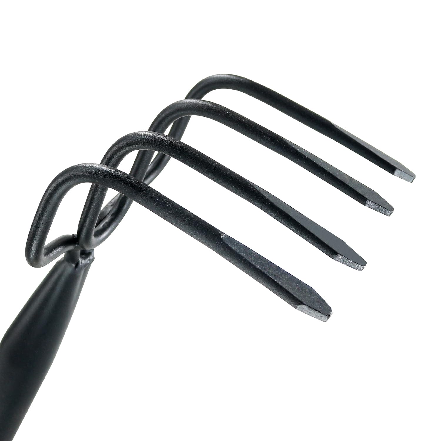 Photo 1 of Colwelt 4 Tines Garden Cultivator Rake 59'', Hand Tiller Garden Tool with Sharp Forged Steel Head, Cultivators for Gardening with Long Handle, Garden Tiller for Digging Loosening Weeding