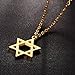 Yolanda Dainty Gold Jewish Star of David Pendant Necklace for Women Stainless Steel Jewelry