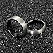 Jstyle Jewelry Tungsten Rings Men Wedding Engagement Band Brushed Black 6mm Size 6-14