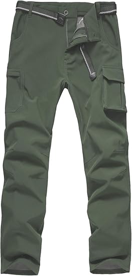 mens lined winter pants