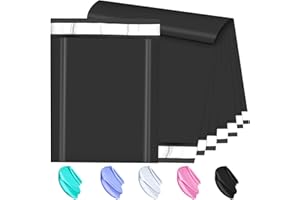 JollyTrip Large Poly Mailers 19x24 Inch 100 Pack, Shipping Bags for Clothing with Self-Sealing Tear-Resistant, Waterproof Poly Bags, Mailing Envelopes for Small Business (Black)