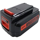 New Upgraded 2.5Ah 40V Replacement for Black and Decker 40V Lithium Battery MAX LBX2040 LBX36 LBXR36 LBXR36-2 LBXR2036 LBX1540 LHT2436 Compatible with Black and Decker 40V Battery Cordless Tools